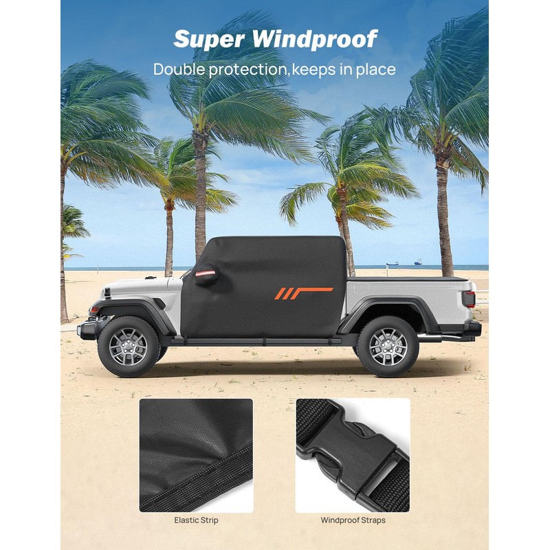 JOYTUTUS Cab Cover Compatible with Gladiator JT 2020-2026, Waterproof Gladiator