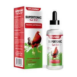 VITOFARMA Supertonic Full B12 for Rooster - Multivitamin boosters for Roosters, Vitamin Recovery Liquid 60ml