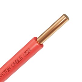 SYSTON CABLE TECHNOLOGY 14 AWG Tracer Wire 600V Solid Conductor Direct Burial, Underground Tracer Wire for Locating Underground Pipes Line Gas Water Sewer Pipe and Fiber Optic -50 FT