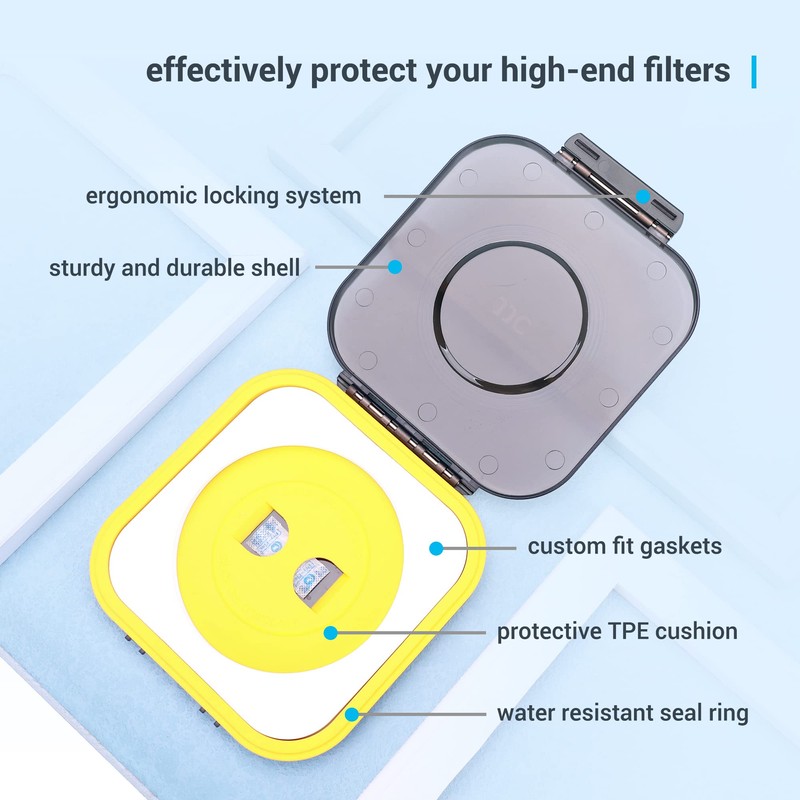 JJC Moistureproof Camera Lens Filter Case Protective for Dia. 82mm