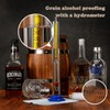 Alcohol Hydrometer Meter Test Kit 0-200 Proof & Tralle,with Glass