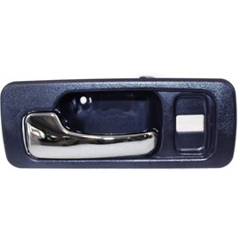 KarParts360 for Honda Accord 1990 1991 1992 1993 Interior Door Handle Front, Driver Side Blue bezel with chrome lever | with Door Lock Hole | Trim:All Submodels | HO1352134 | 72165SM4003ZA
