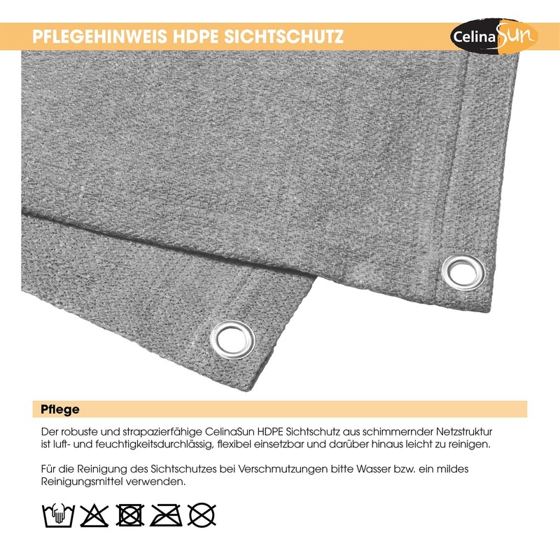 CelinaSun Privacy Screen, Balcony Fence Protector, Polyester (PEs), High-Density Polyethylene