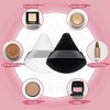 Patelai 2 Pcs Powder Puff Makeup Puff Triangle Soft Powder