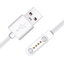 Poemtian Magnetic Charging Cable Smartwatch Magnetic Data Cable 4 Pin 7.62 Mm Strong Magnetic