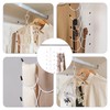 1 Pack Scarf Hanger,Scarf Organizer with 12 Hooks,Foldable Tie Hanger