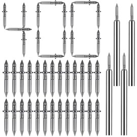 400 Pcs Double Headed Nails and Invisible Screws | Double-Head Skirting Thread Seamless Nail for Baseboard, Trim & Solid Wood