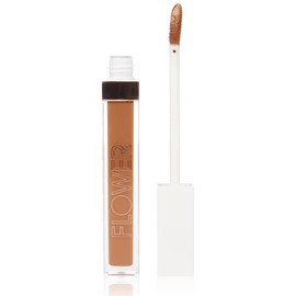 FLOWER BEAUTY By Drew Barrymore Light Illusion Full Coverage Concealer - Diffuse Dark Under Eye Circles + Blurs Blemishes - Weightless Formula + Crease Proof Makeup (Mocha)