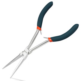 LEONTOOL Taper Radio Pliers, Long, Sloted, Tapered Lead Pliers, Long Reach, Precision Work, Total Length 6.8 inches (172 mm), For Handicrafts, Accessories, Handmade, Tools, Ideal for Narrow Areas Out of Reach