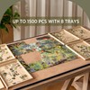 Becko US Wooden Jigsaw Puzzle Sorting Trays with Drawer Design