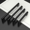 Amerdeco 10 Pack Matte Black Cabinet Pulls 3.75 Inch(96mm) Hole