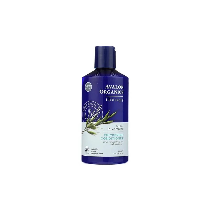 Avalon Organics Acondicionador Espesante con Complejo B de Biotina, 14
