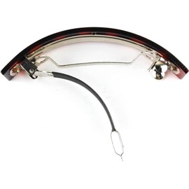 Mytoptrendz ® Brown Barrette Hair Clip Large Slim Curved Hairpin Non-Slip Automatic Clasp Slide for Women Girls(Rectangle)