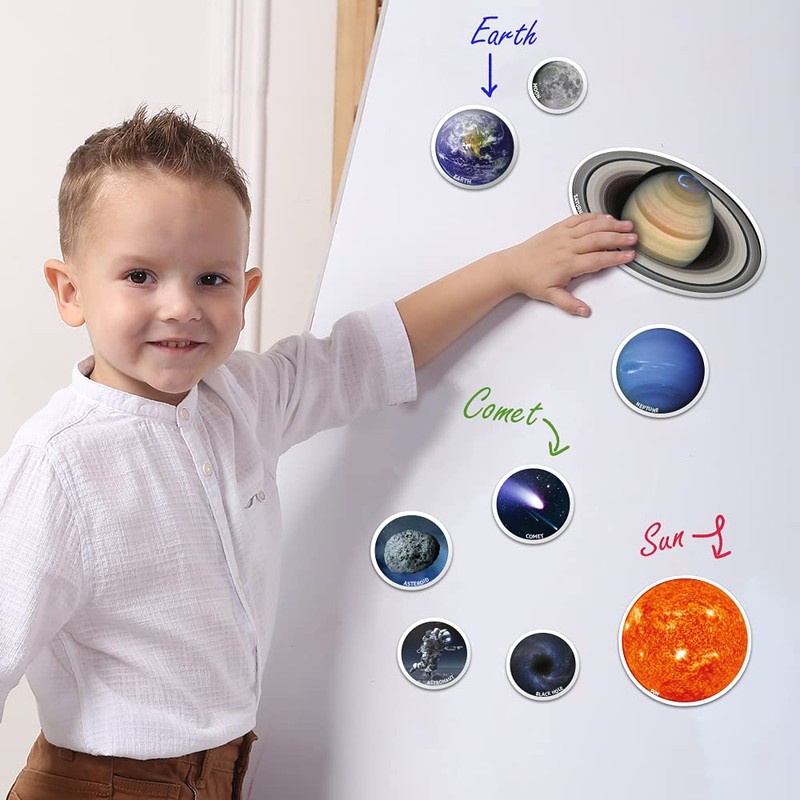 magdum SPACE Photo Solar System Learning Magnets for kids- Planet