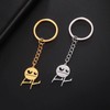 Dreamtimes Skeleton Smiley little Man Sign Language Keychain Finger Medium