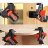 4pcs NUZAMAS Right Angle Clamps 5-22mm, Spring Load, 90 Degrees