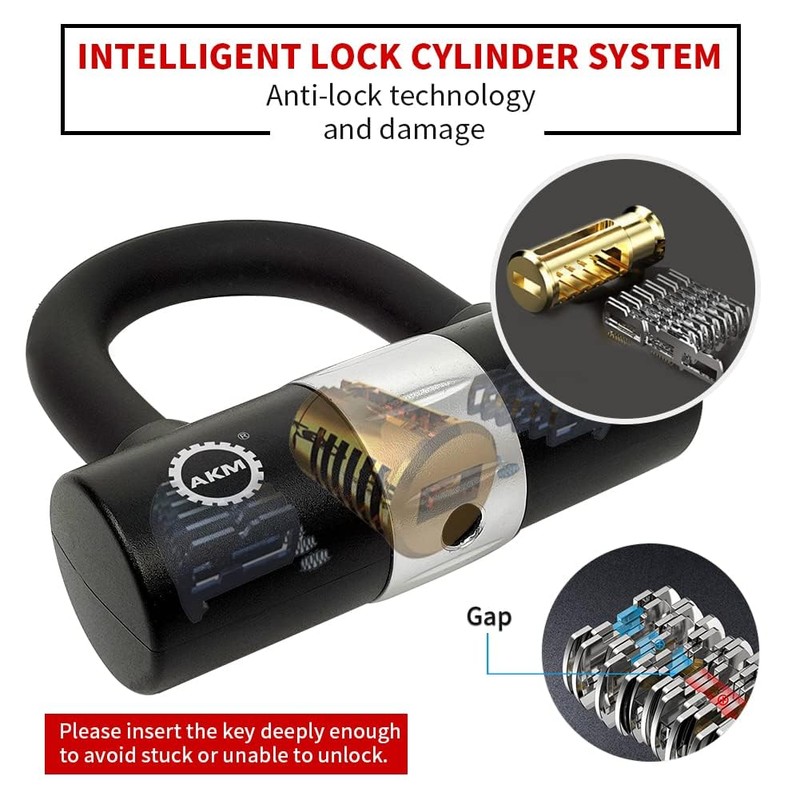 AKM Motorcycle Chain Lock 150cm/5ft Heavy Duty Bike Chain Lock