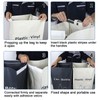 Recycling Bags White,Gray with handle Separate Sorting Organizer Woven waste