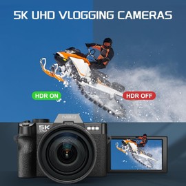 NBD Digital Camera 5K 48MP 16X 3'' WiFi With 52mm wide-angle macro lens For Youtube