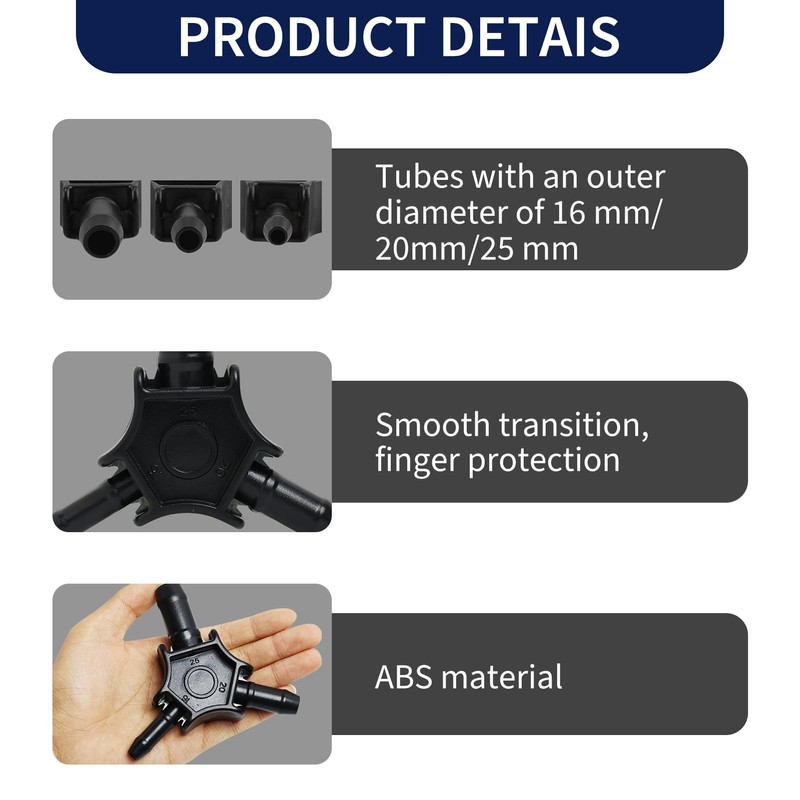 Calibrator/deburring for multilayer pipes, diameter 16-20-25 mm, PEX-AL-PEX reamer, multi
