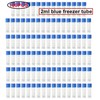 HUAZIZ Pack of 100 2 ml Freezing Tubes Blue with
