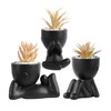 EMINGSKY 3 Pack Fake Plants Succulents Plants Artificial for Women,Office