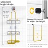 Shower Caddy Hanging Bathroom Organizer: Over Head Adjustable Rack for