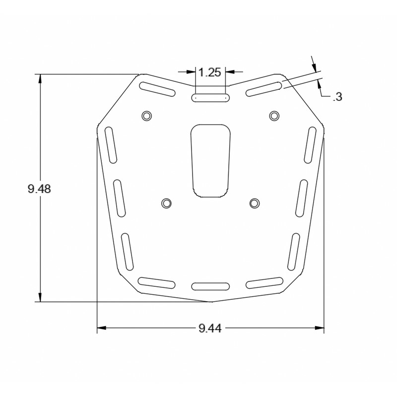 3D Cycle Parts Royal Enfield Himalayan 450 Daytripper Rear Rack