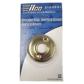 ILCO/UNICAN Brass Door Plate Rosette 3"
