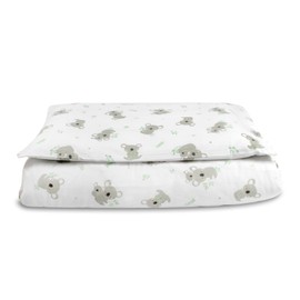 schlummersack Children's Bed Linen Set, 100 x 135 cm, Koala, 100% Cotton, Reversible, with Zip, Oeko-Tex
