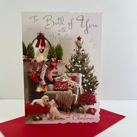 Jonny Javelin Both Of You With Wishes At Christmas Card Fireplace Living Room