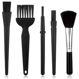 Mini Keyboard Cleaning Brushes Kit, 5 PCS Nylon Anti Static Dusting Brush Electronics Cleaning Kit Small Spaces, Keyboard Cleaner Brushes Small Brush for Cleanings Computer Motherboard Camera