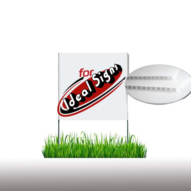 Corrugated Plastic 24" x 24" 4mm White Blank Sign Sheets