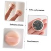Angoily 5pcs Mini Flocking Powder Makeup Sponges for Women Soft