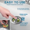 3-in-1 Kitchen Sink Drain Strainer & Stopper, Stainless Steel Food