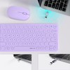 Mini Computer Wireless Keyboard and Mouse Combo, UBOTIE Colorful Compact