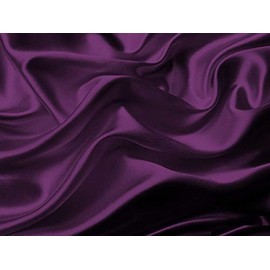Mk Collection 4pc Queen Soft Silky Satin Solid Purple Deep Pocket Sheet Set New