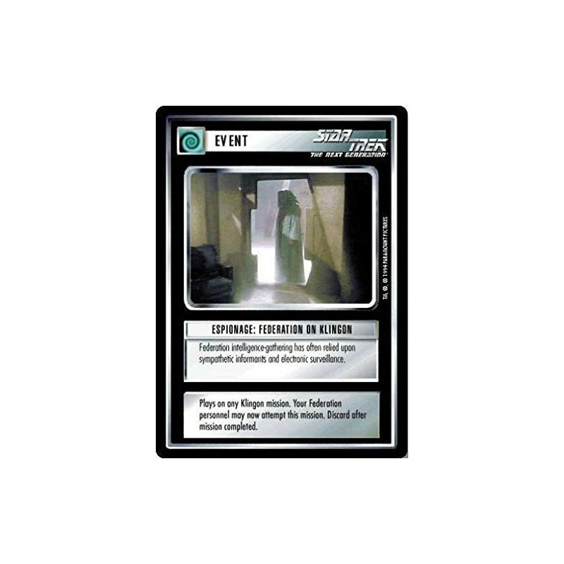 Decipher Star Trek CCG 1E Premier Limited (B Border) Espionage: