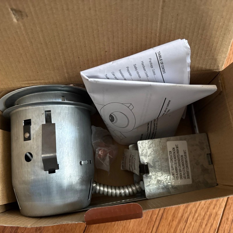 UtiliTech Baffled Recessed Lighting Kit 4 Inch White Task Can