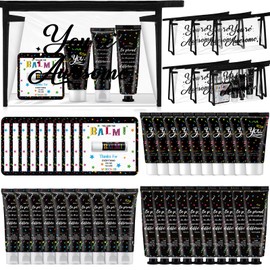 Dimsile 50 Pieces Christmas Employee Appreciation Gifts Bulk Lip Balm Hand Body Lotions Teacher Staff Team Thank You Gifts Christmas Stocking Stuffers for Women Men Volunteer