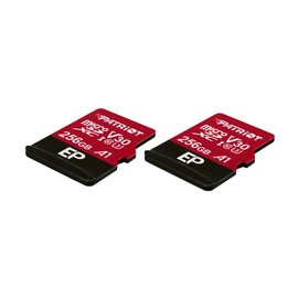 Patriot 256GB A1 / V30 Micro SD Card for Android Phones and Tablets, 4K Video Recording - 2 Pack Retail Units