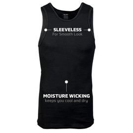 Gildan Men's A-Shirt Tanks, Multipack, Style G1104, Black (6-Pack), 2X-Large