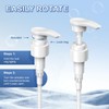 [2-Pack] Dispenser Pump, Shampoo/Conditioner, Leak Proof, Extended Trimmable Tube, Fits