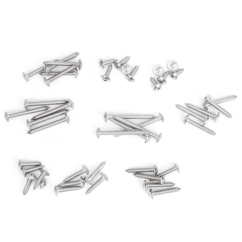 45Pcs SelfTapping Screw Set Cross Oval Head 304 Stainless Steel