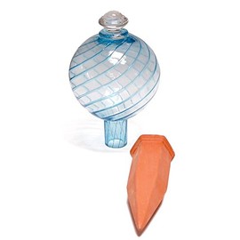 Plant Nanny Aqua Spiral Watering Globe with Stake, 24 oz.