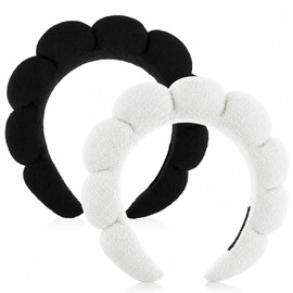YUXIANLB Spa Headbands for Women (Black&White, One Size)