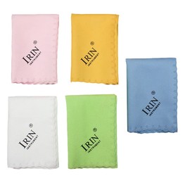 Vaguelly 5Pcs/ Set Musical Instrument Cleaning Cloths Super Soft Polishing Cloth Multifunctional Cleaning Cloth, for Piano Violin Guitar, Random Color