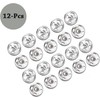 12pcs Snap Fastener Buttons Rust-Proof Metal Sew-On Press Studs for