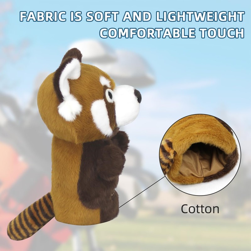 Scott Edward Driver Novelty Golf Head Cover, Cute Animal, Fit