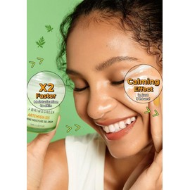 BRING GREEN Artemisia Cera Calming Moisture Gel Cream | Vegan Daily Skincare for Intense Moisturization for Dry, Oily skin, Calming Sensitive Skin, Irritated Skin 2.53 Fl. Oz.